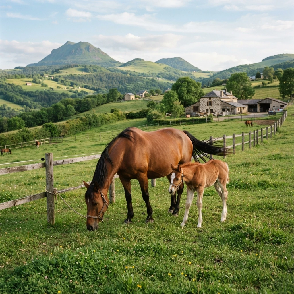 Élevage de chevaux au Ecuries de la Carmone, Coulandon