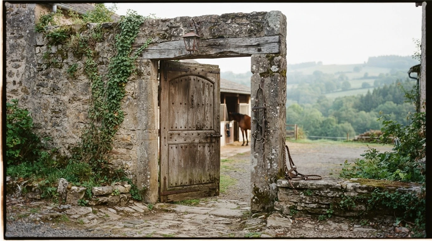 Entrée du Ecuries de la Carmone, centre équestre à Coulandon